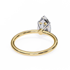 Yellow Gold Pear Cut Solitaire Diamond Engagement Ring