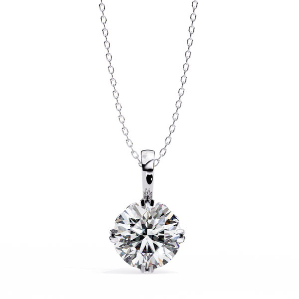 Round Solitaire Diamond Pendant