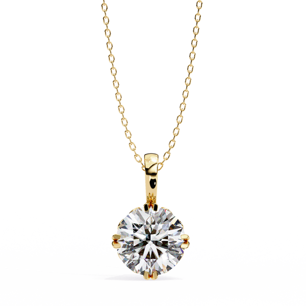 Round Solitaire Diamond Pendant