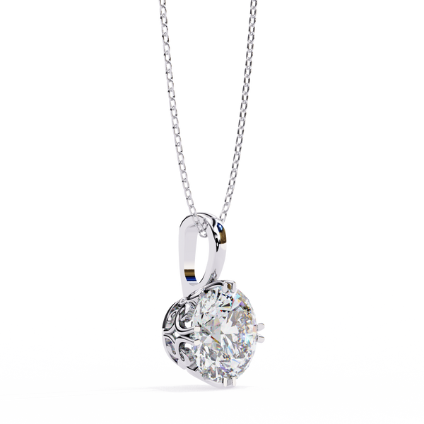 Round Solitaire Diamond Pendant