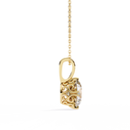 Round Solitaire Diamond Pendant