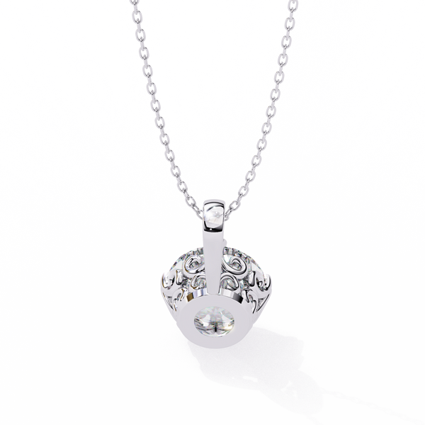 Round Solitaire Diamond Pendant