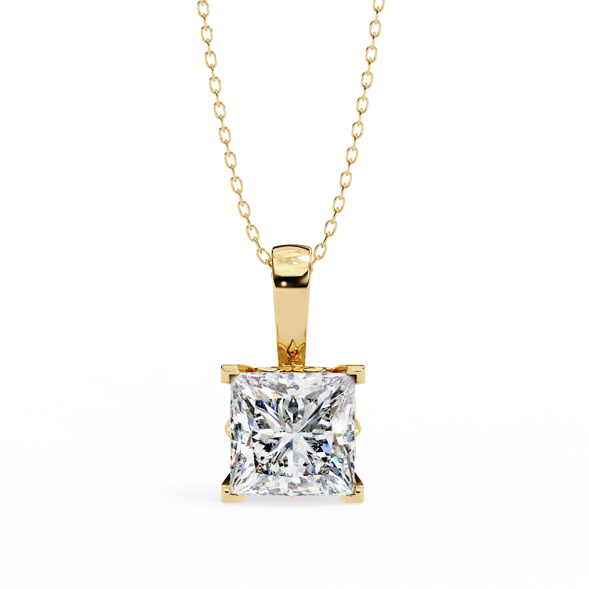 Natural Diamond Solitaire Pendant