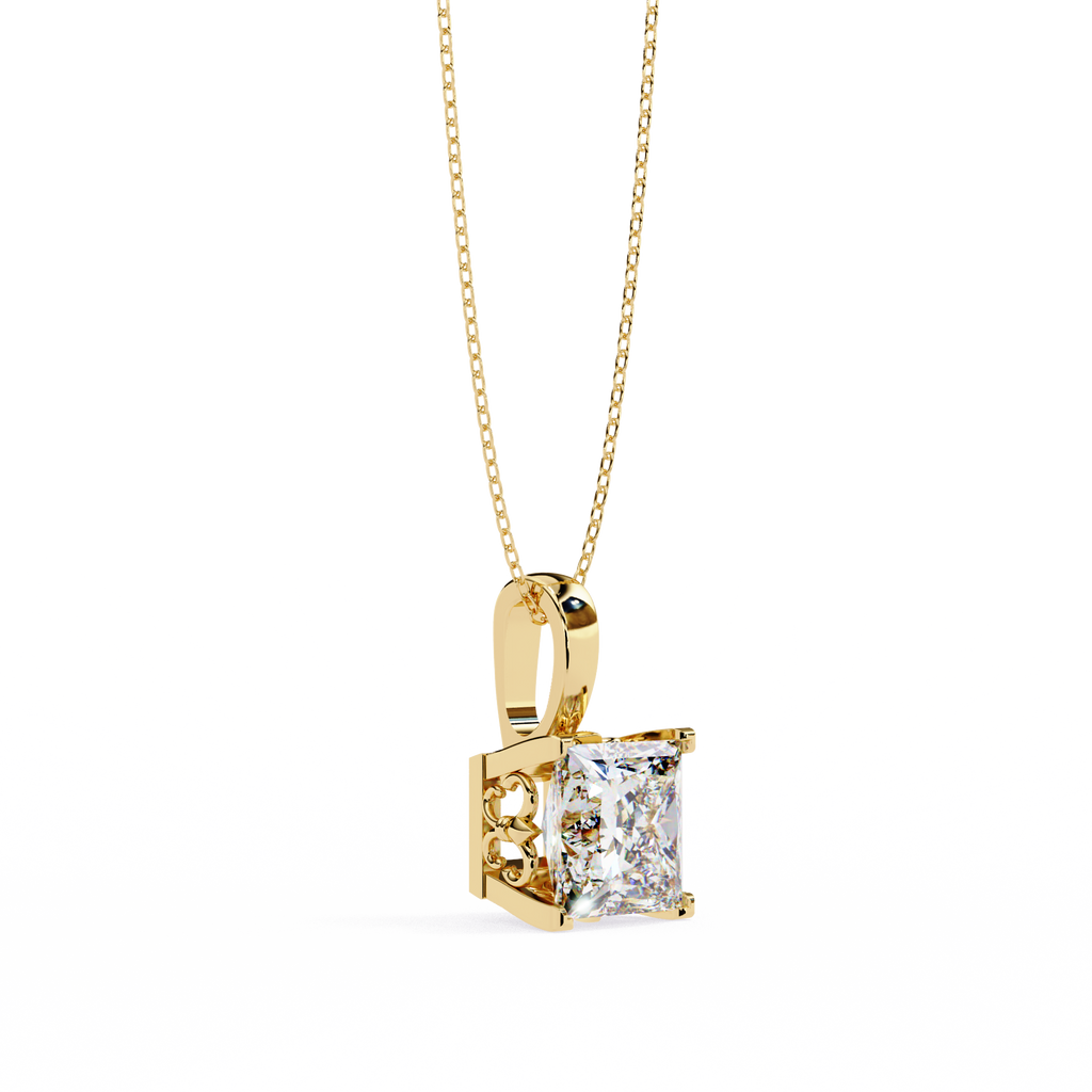 Natural Diamond Solitaire Pendant