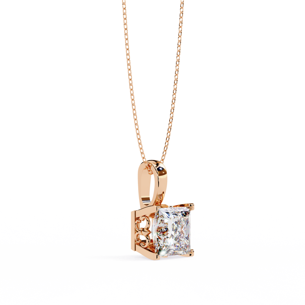 Natural Diamond Solitaire Pendant
