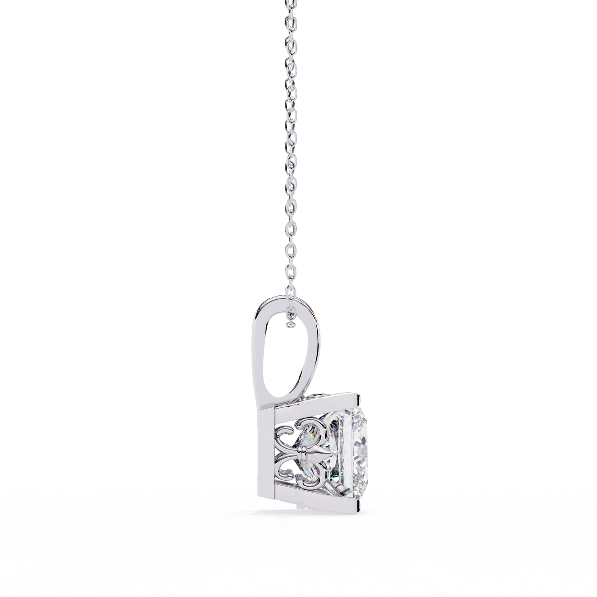 Natural Diamond Solitaire Pendant