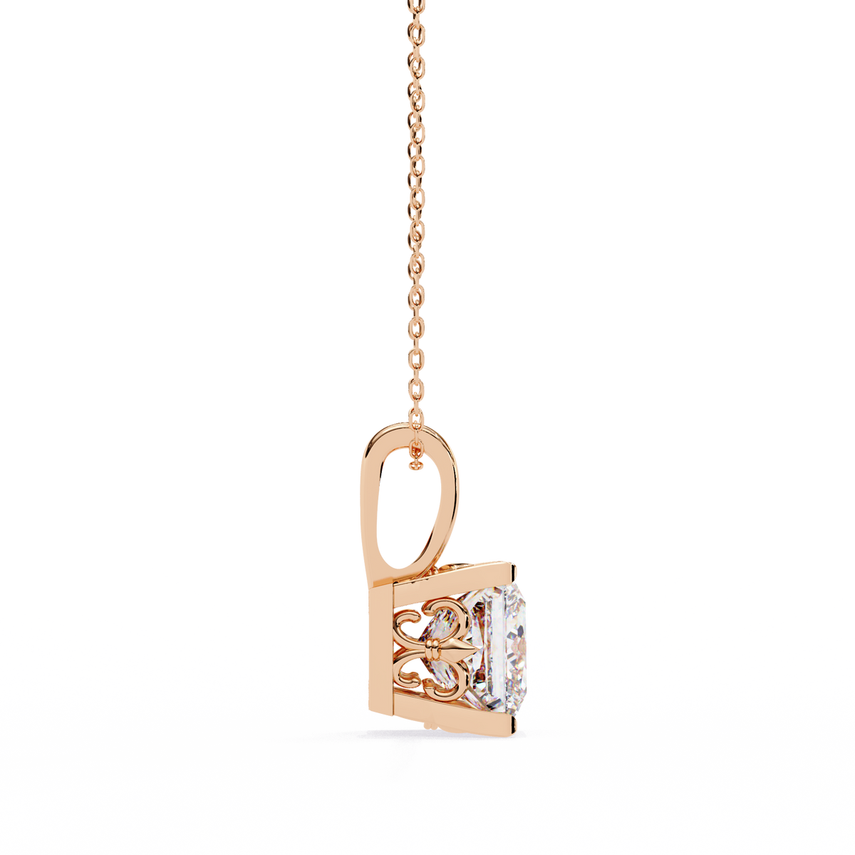 Natural Diamond Solitaire Pendant