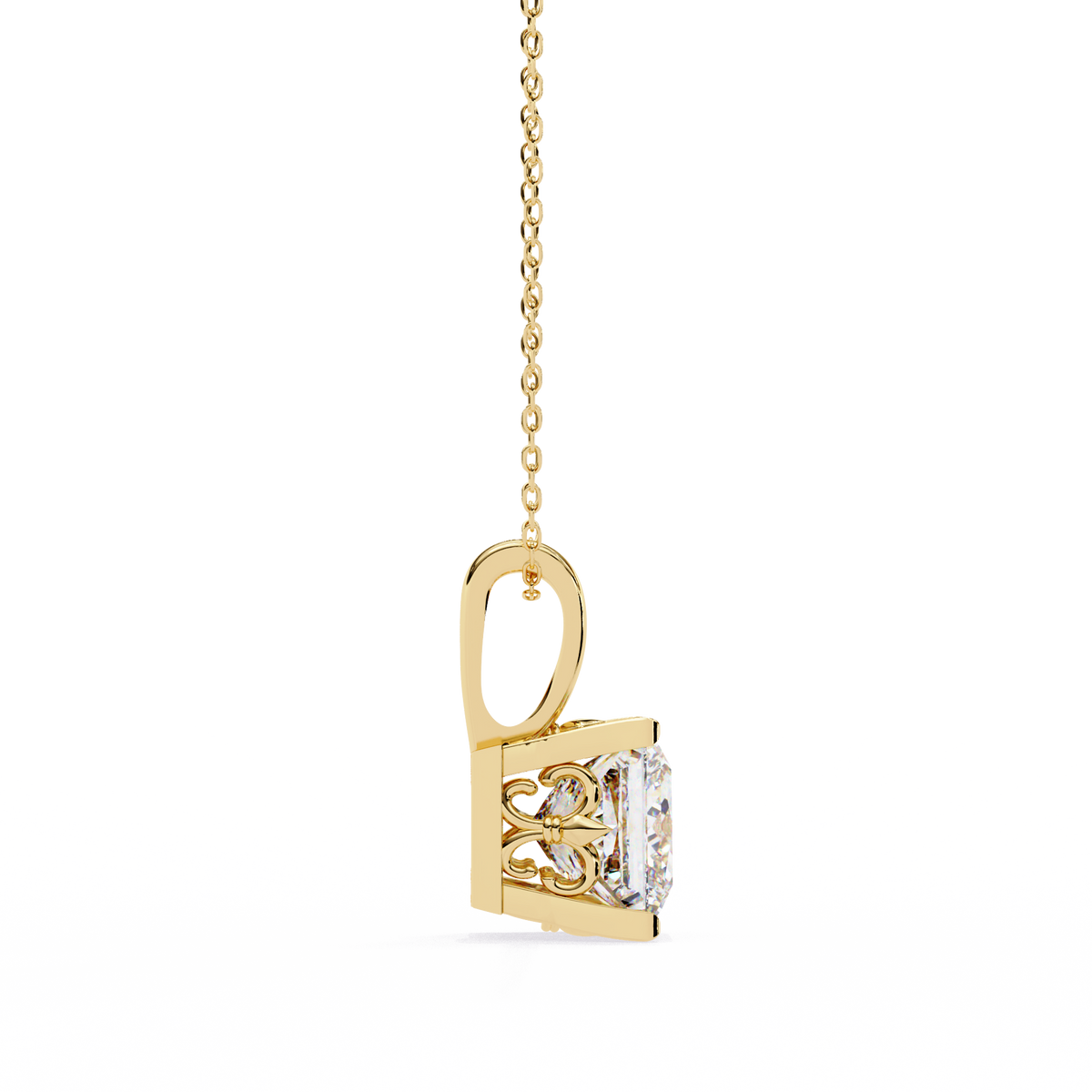 Natural Diamond Solitaire Pendant