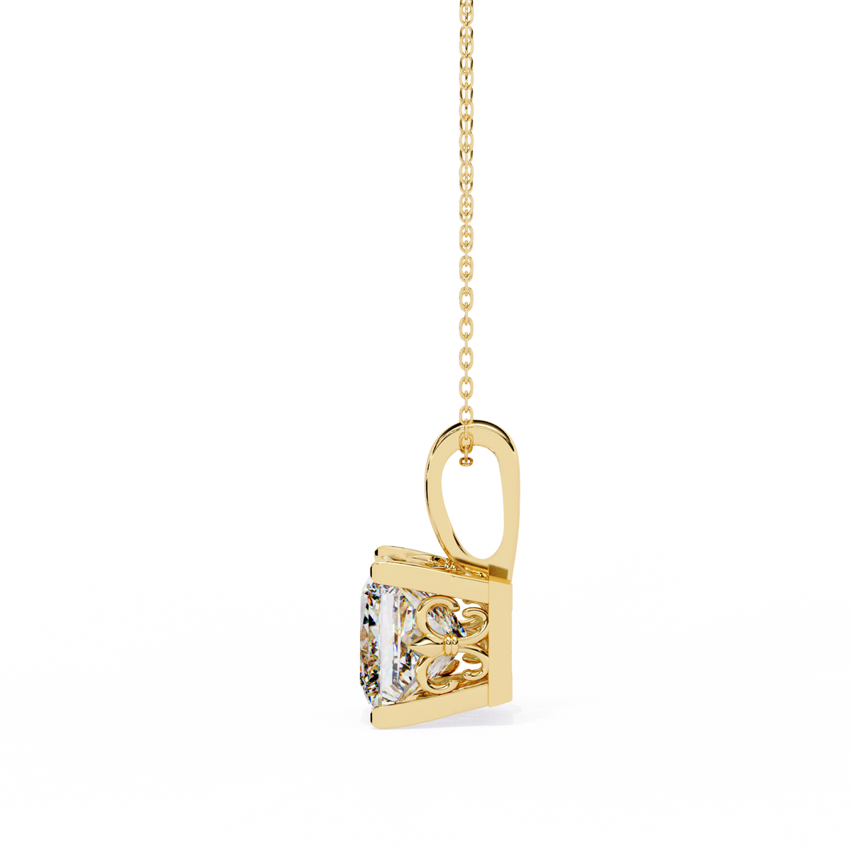 Natural Diamond Solitaire Pendant