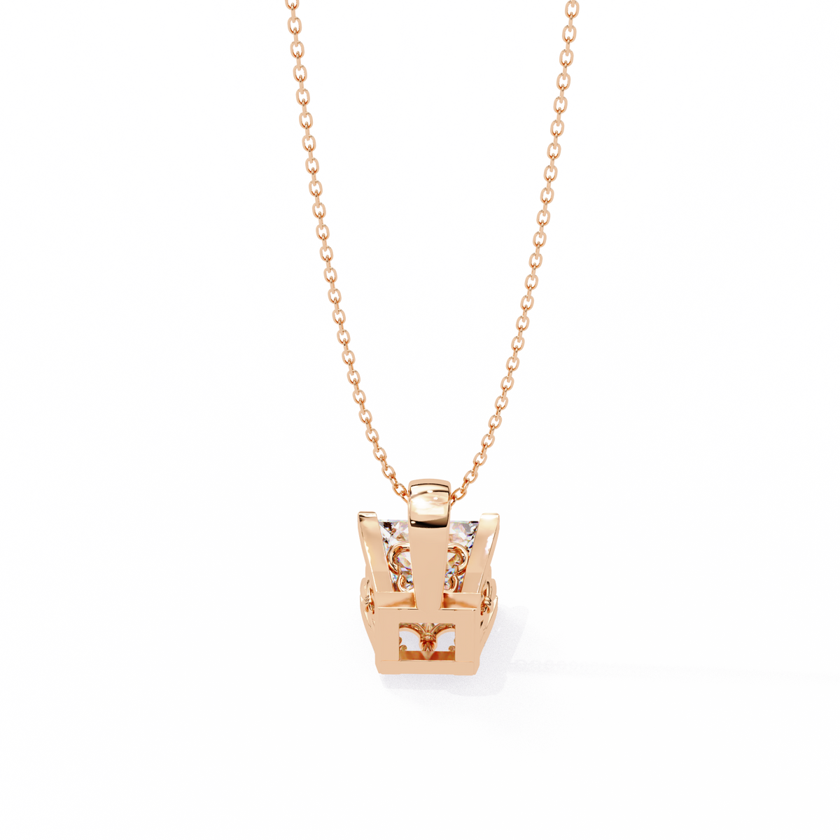 Natural Diamond Solitaire Pendant