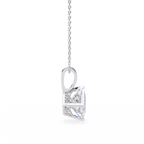Princess-Cut Natural Diamond Solitaire Pendant