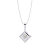 Princess-Cut Natural Diamond Solitaire Pendant