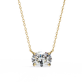 Oval Cut Diamond Solitaire Pendant