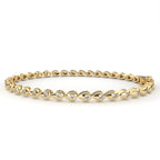 Bezel-Set Diamond Tennis Bracelet