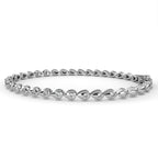 Bezel-Set Diamond Tennis Bracelet