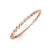 Rose Gold Teardrop Diamond Bangle Bracelet