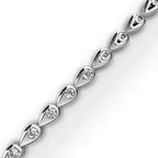 Bezel-Set Diamond Tennis Bracelet