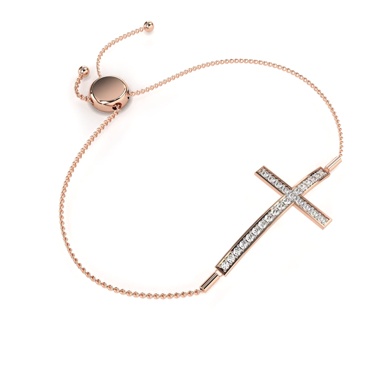 Round Cut Lab Grown Diamond Bracelet