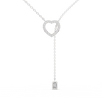Juliet Lariat Silver Necklace