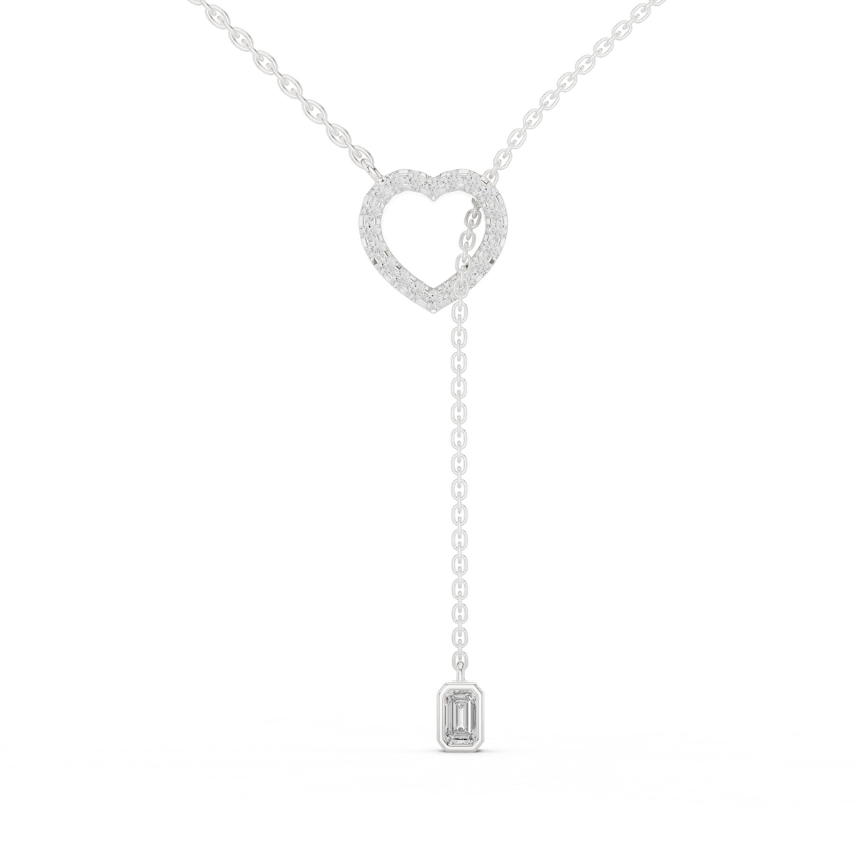 Juliet Lariat Silver Necklace