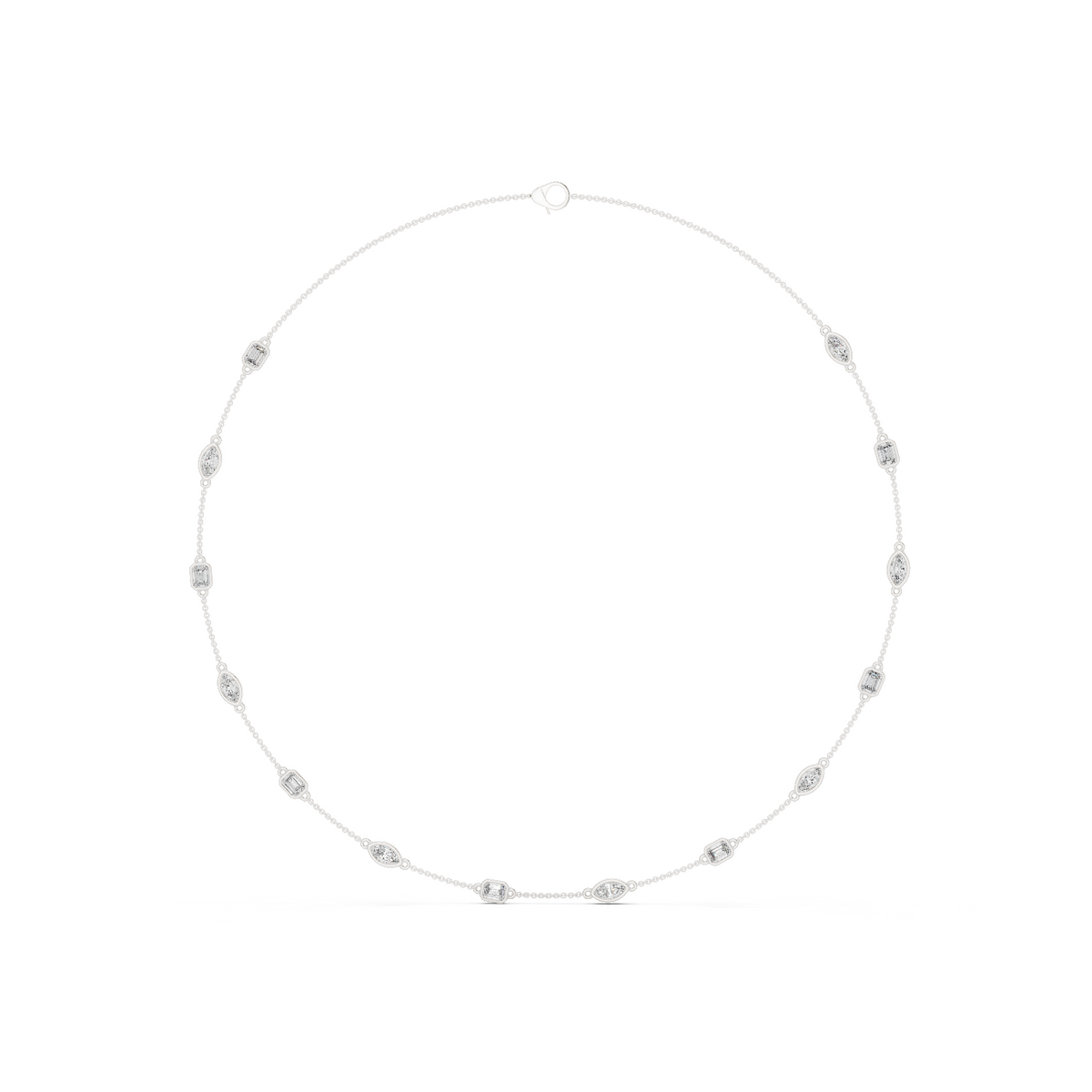 Elysia Station Silver Necklace