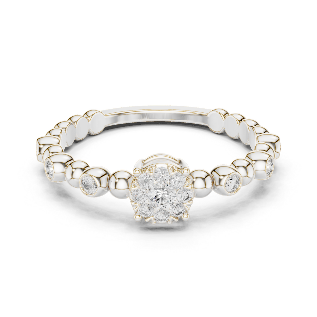 Bubble Bloom Silver Ring