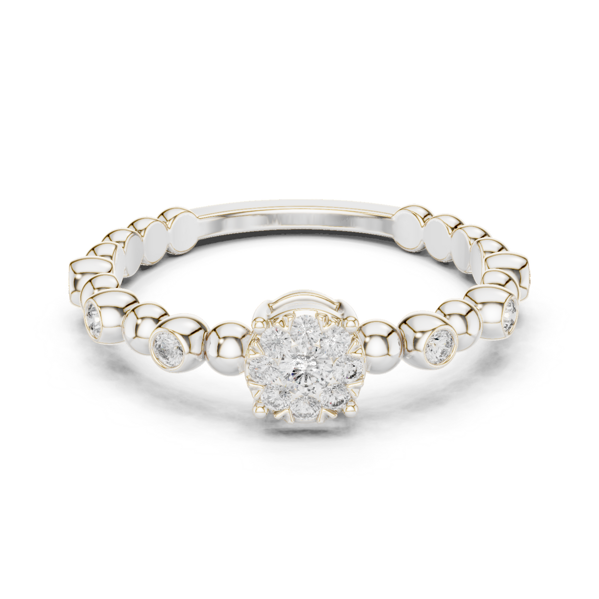 Bubble Bloom Silver Ring