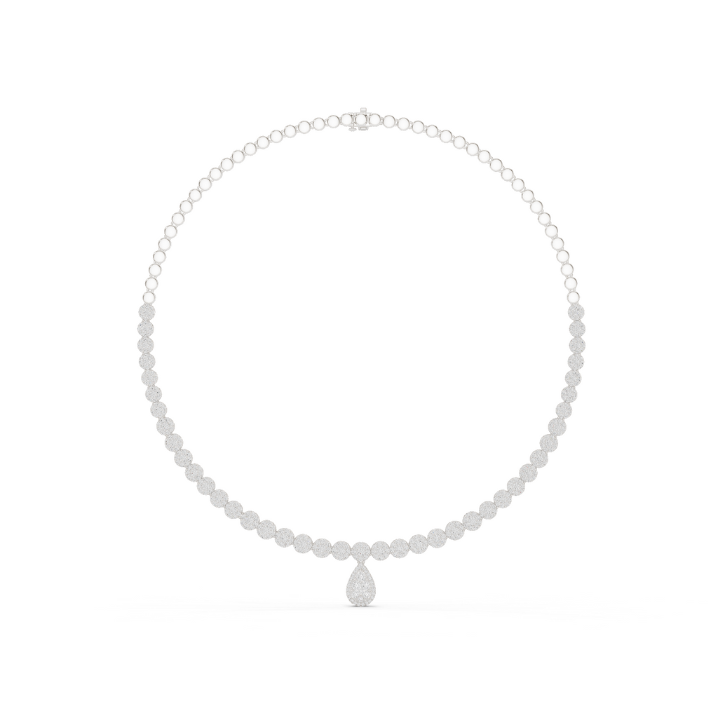 Imperia Teardrop Silver Necklace
