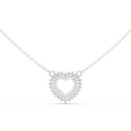 Seraphina Heart Silver Necklace