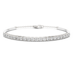 Moonbeam Curve Silver Bracelet