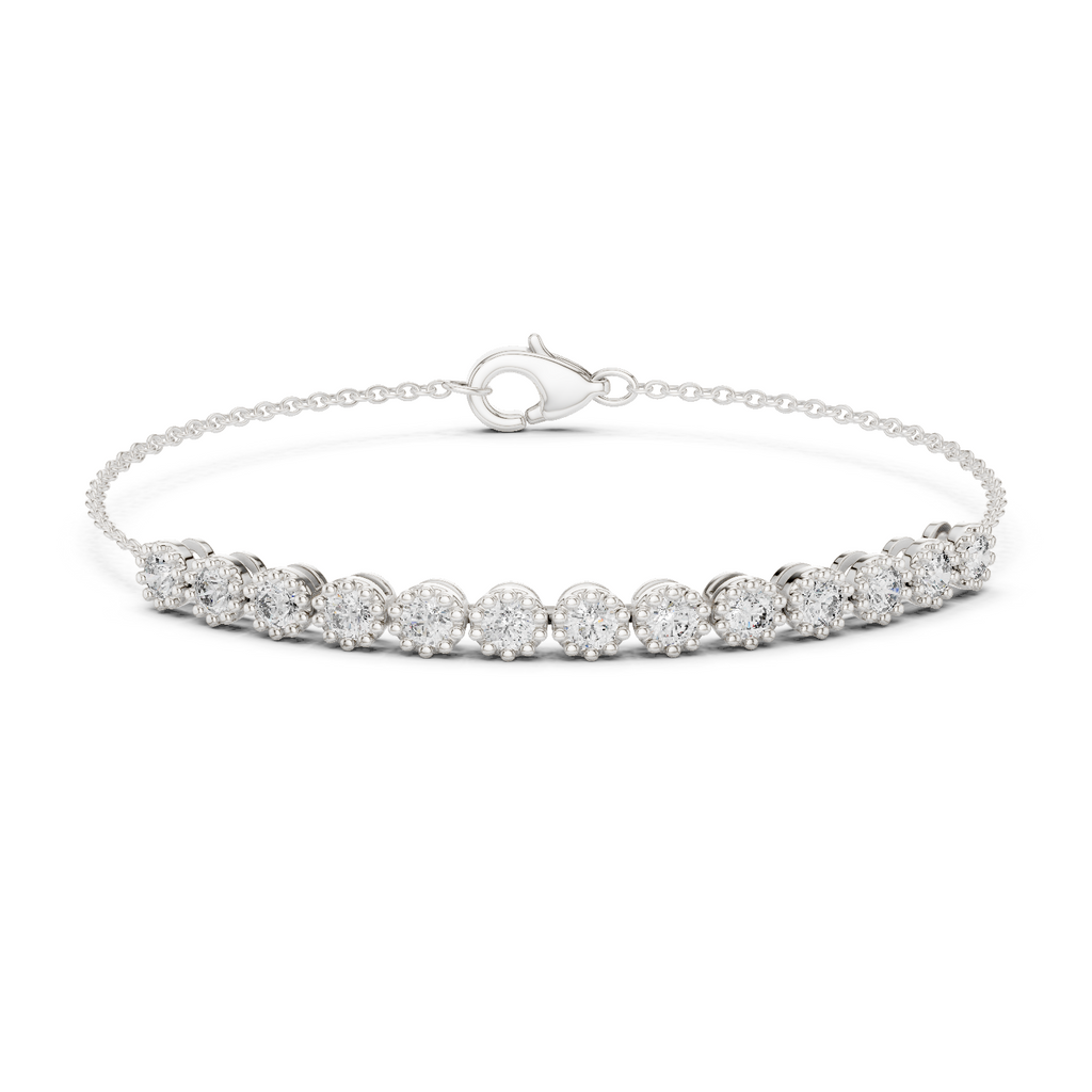 Tiara Line Silver Chain Bracelet