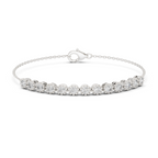 Tiara Line Silver Chain Bracelet