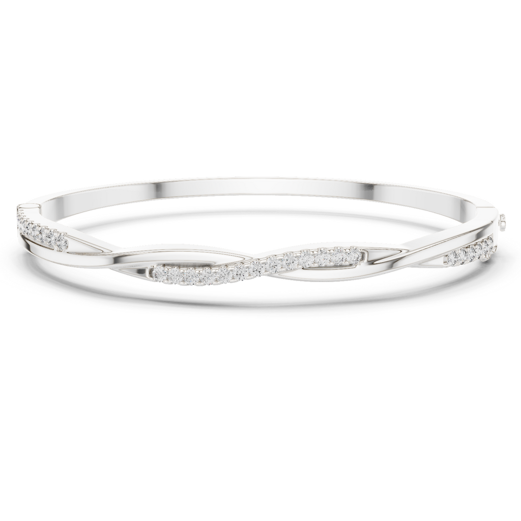 Twisted Rope Pavé Diamond Bracelet