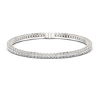 East-West Oval Diamond Tennis Bracelet
