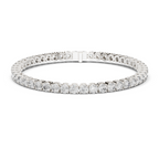 Round Diamond Four-Prong Tennis Bracelet