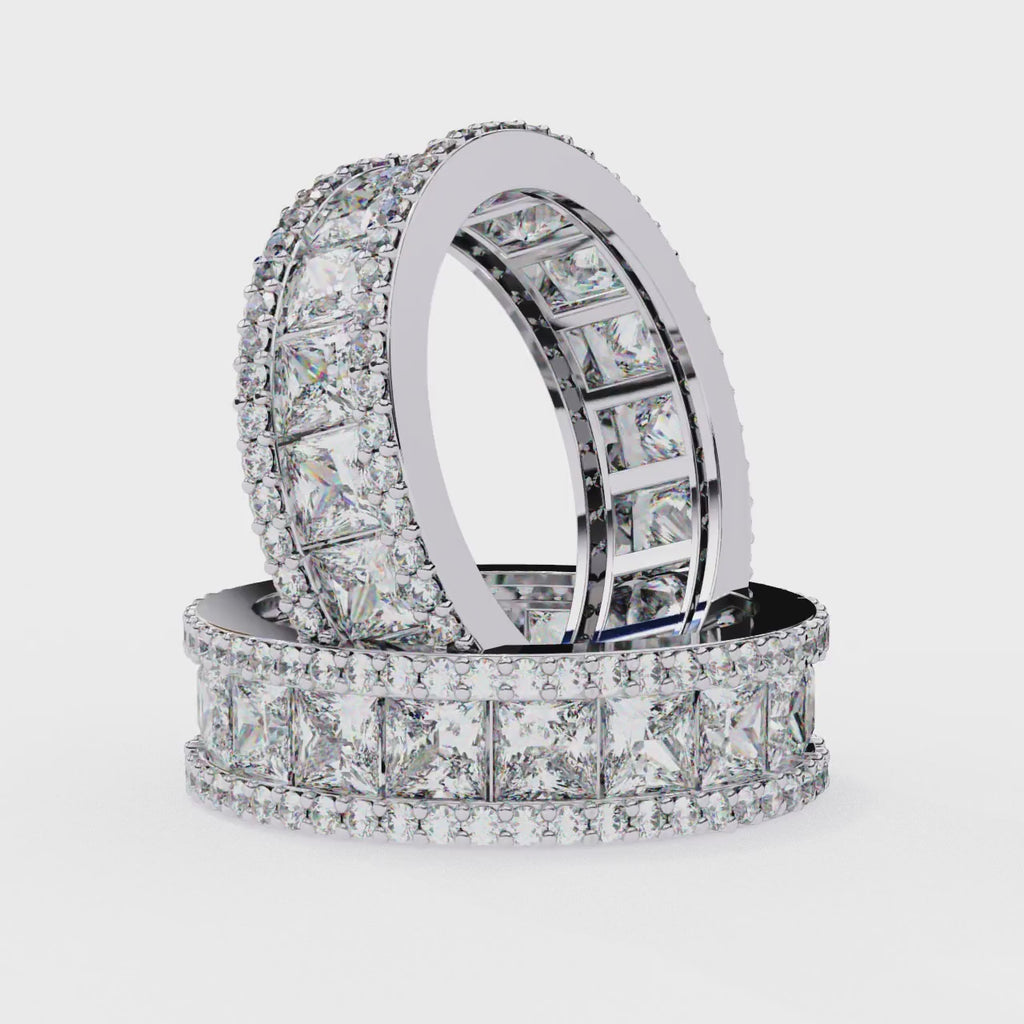 Mixed Cut Diamond Eternity Ring