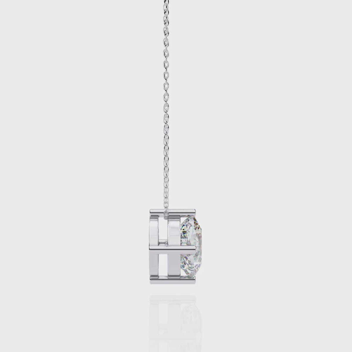 Round Solitaire Pendant