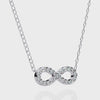 Round Diamond Gold Infinity Pendant