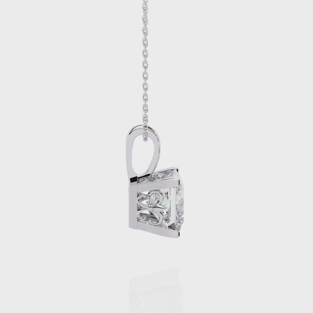 Natural Diamond Solitaire Pendant