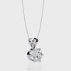 White Gold Round Brilliant Solitaire Diamond Pendant