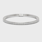 East-West Oval Diamond Tennis Bracelet