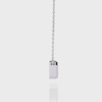 Emerald-Cut Bezel Solitaire Pendant