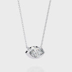 Marquise-Cut Evil Eye Natural Diamond Pendant