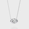 Marquise-Cut Evil Eye Natural Diamond Pendant
