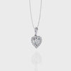 Heart Halo Diamond Pendant
