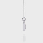 Natural Diamond Empire Halo Pendant