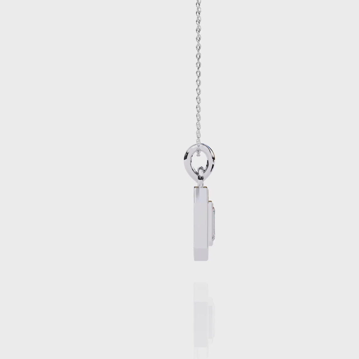 Natural Diamond Empire Halo Pendant