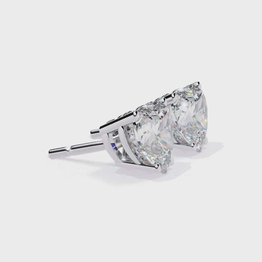 Elegance Heart Diamond Earrings