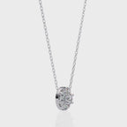 Natural Diamond Round Cut Pendant