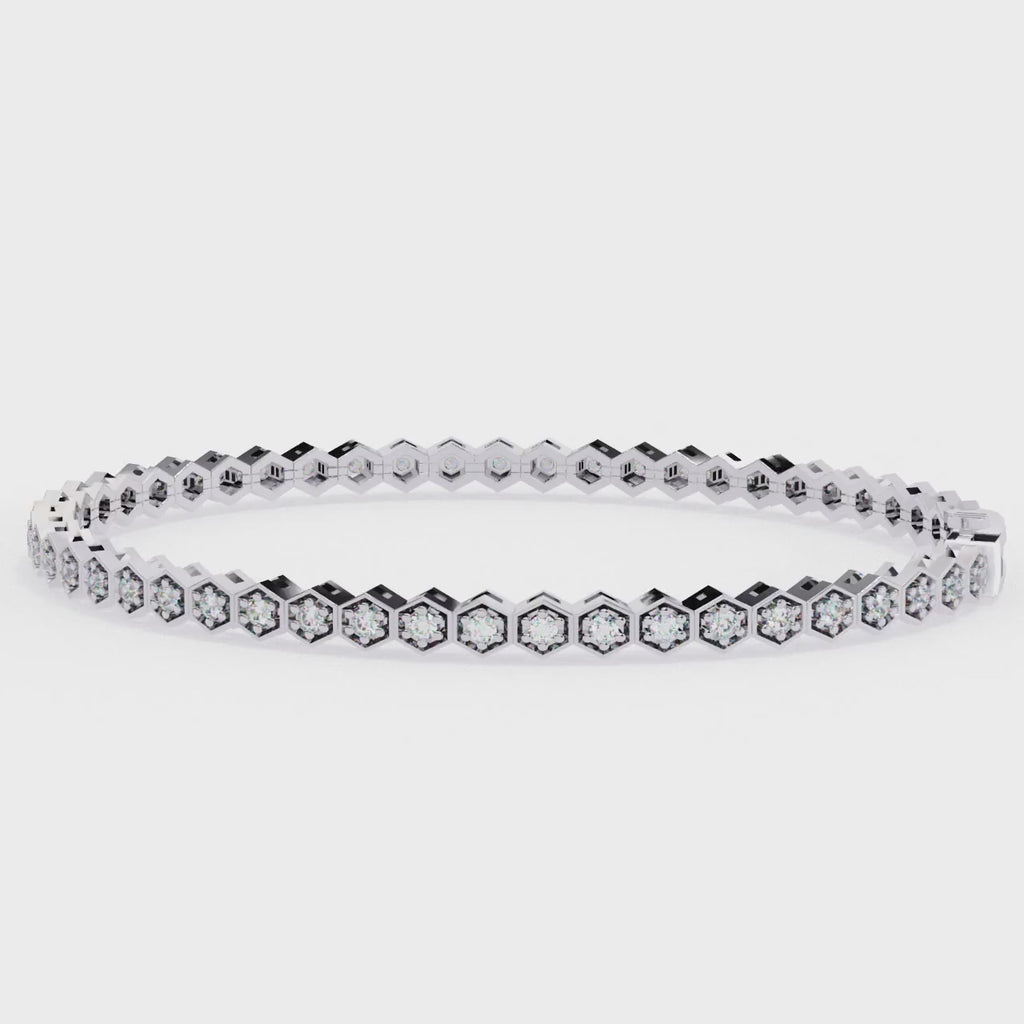 Classic Round Diamond Tennis Bracelet